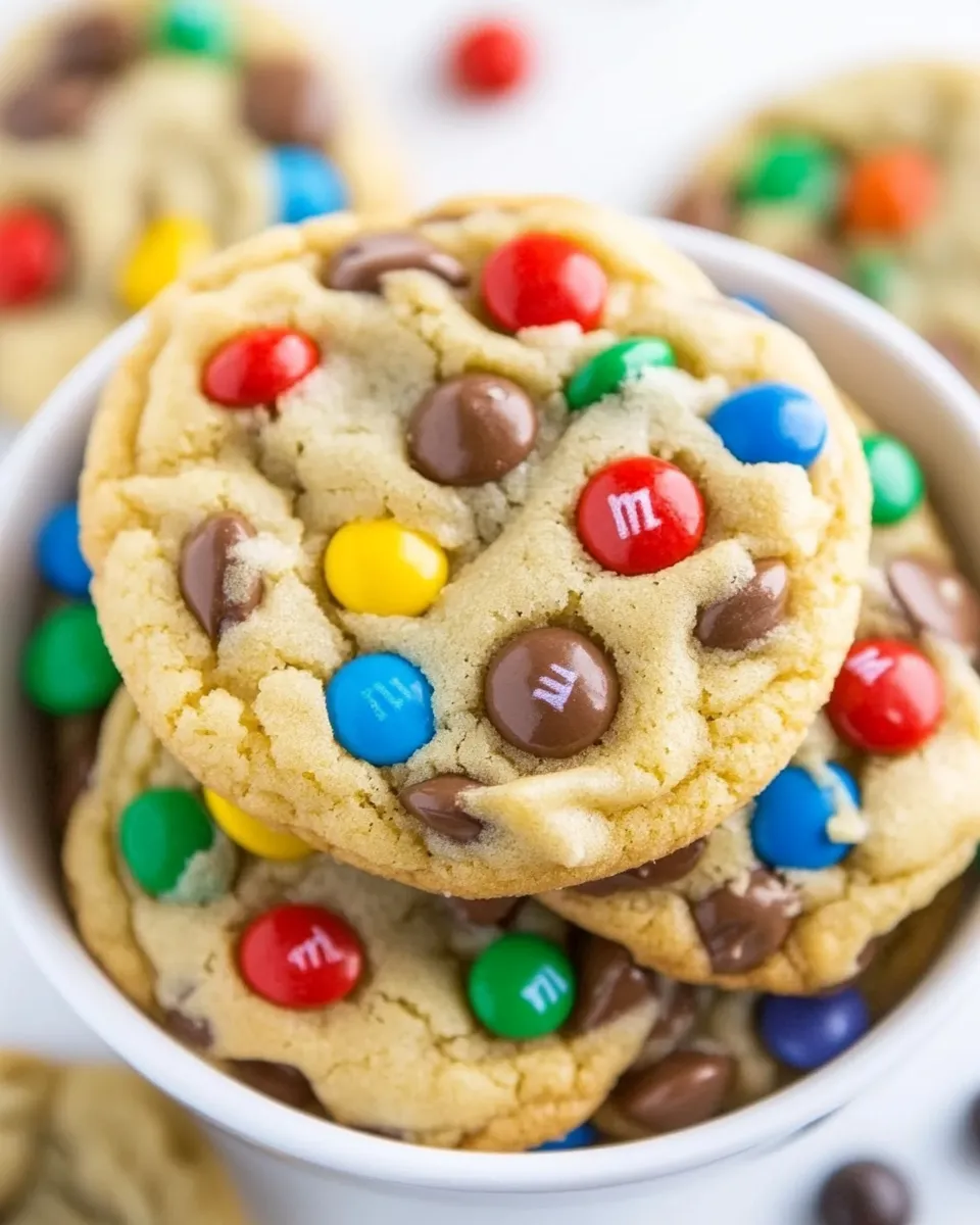 Delicious The Best Soft and Chewy M&MS Cookies shot