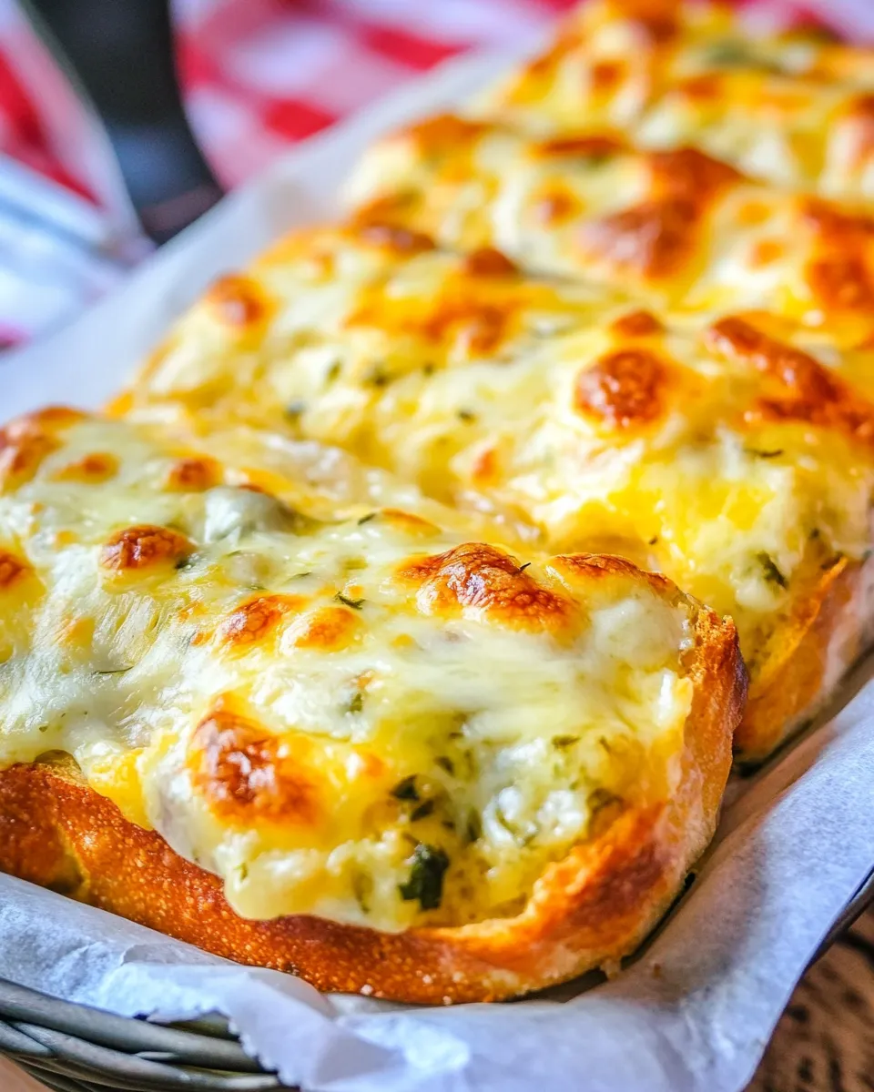 Homemade The Easiest Cheesy Garlic Bread recipe photo