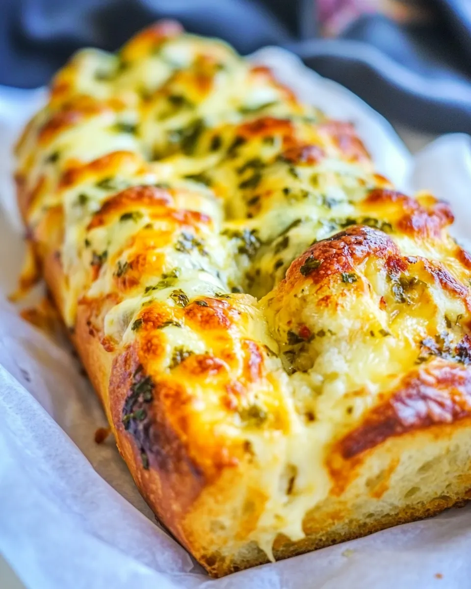 Quick The Easiest Cheesy Garlic Bread shot