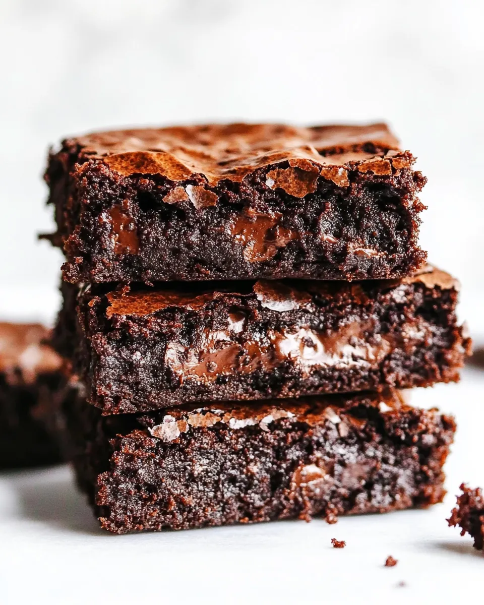 Delicious The MOST Perfect Brownies Ever! shot