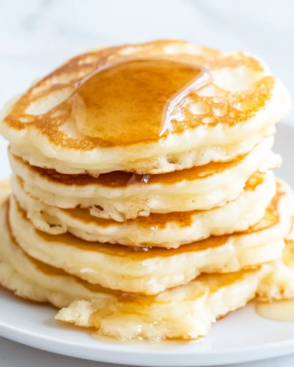 Delicious Thick and Fluffy Mini Buttermilk Pancakes shot