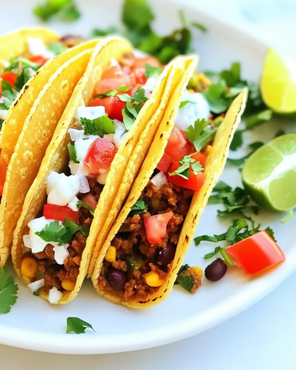 Easy Three Bean Tacos recipe photo