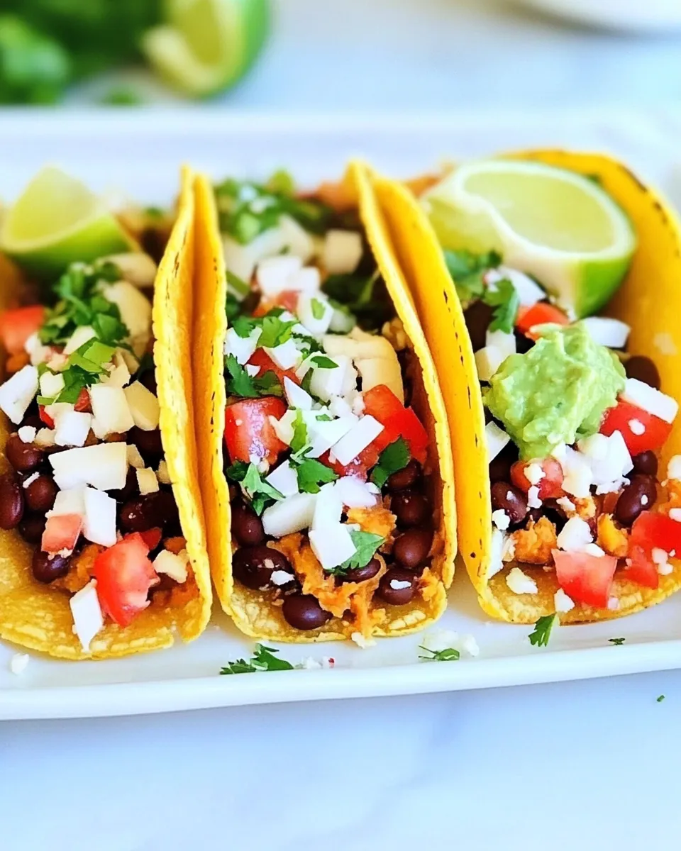 Delicious Three Bean Tacos shot