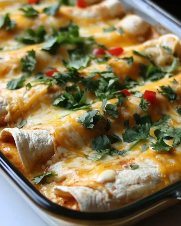 Homemade Three Cheese Chicken Enchiladas recipe photo