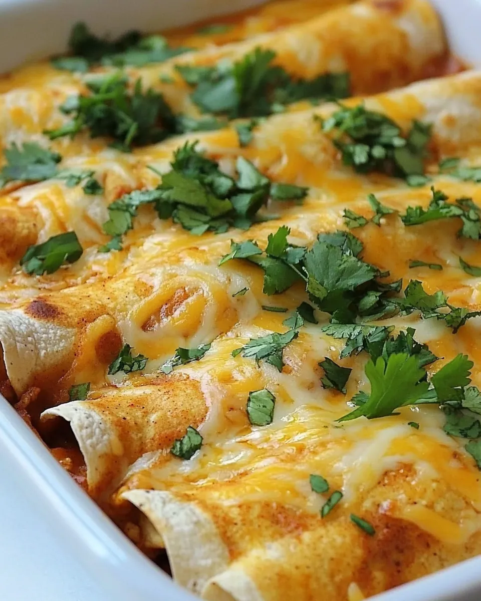 Classic Three Cheese Chicken Enchiladas image