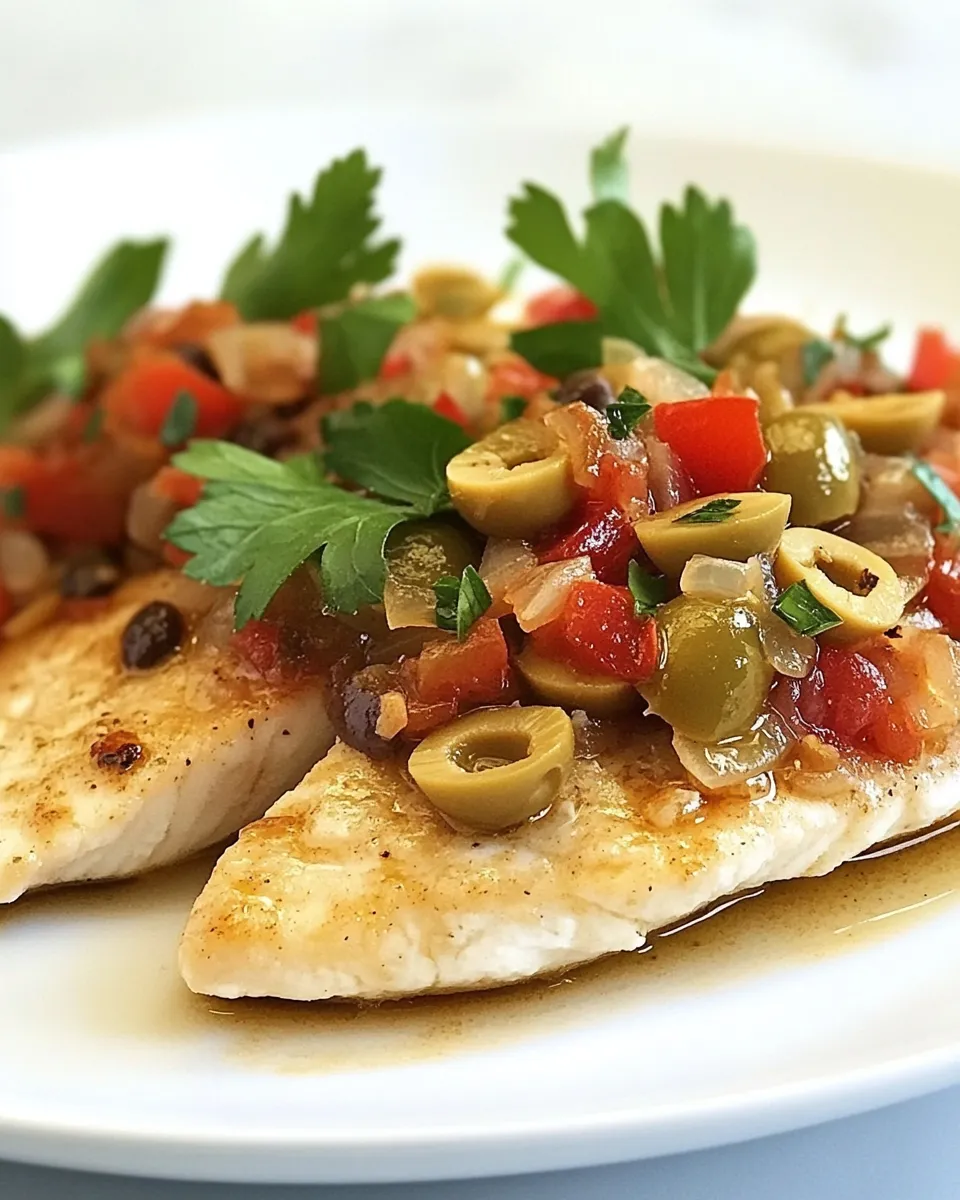 Quick Tilapia with Quick Olive Topping Recipe recipe photo