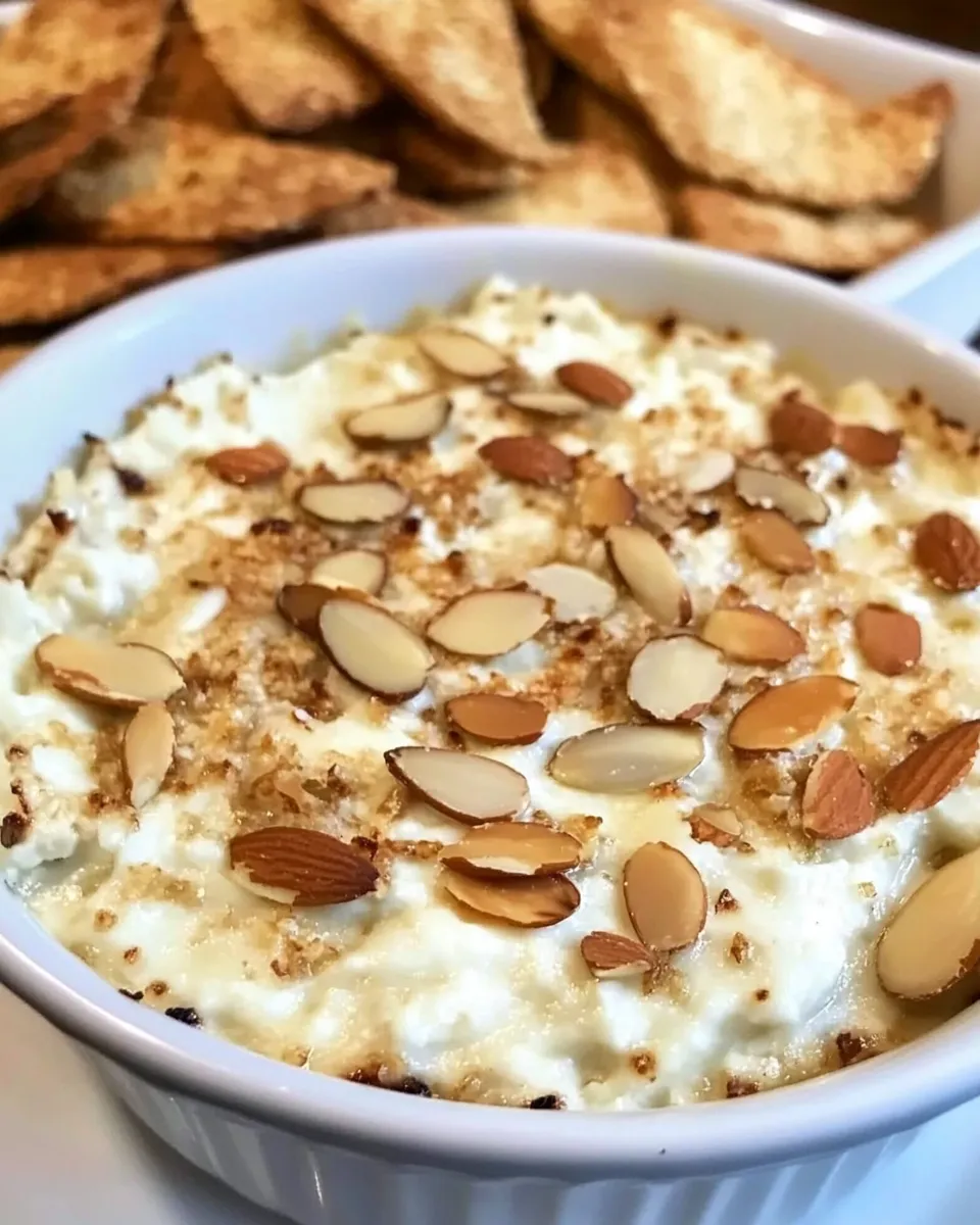Best Toasted Almond Parmesan Dip. dish image