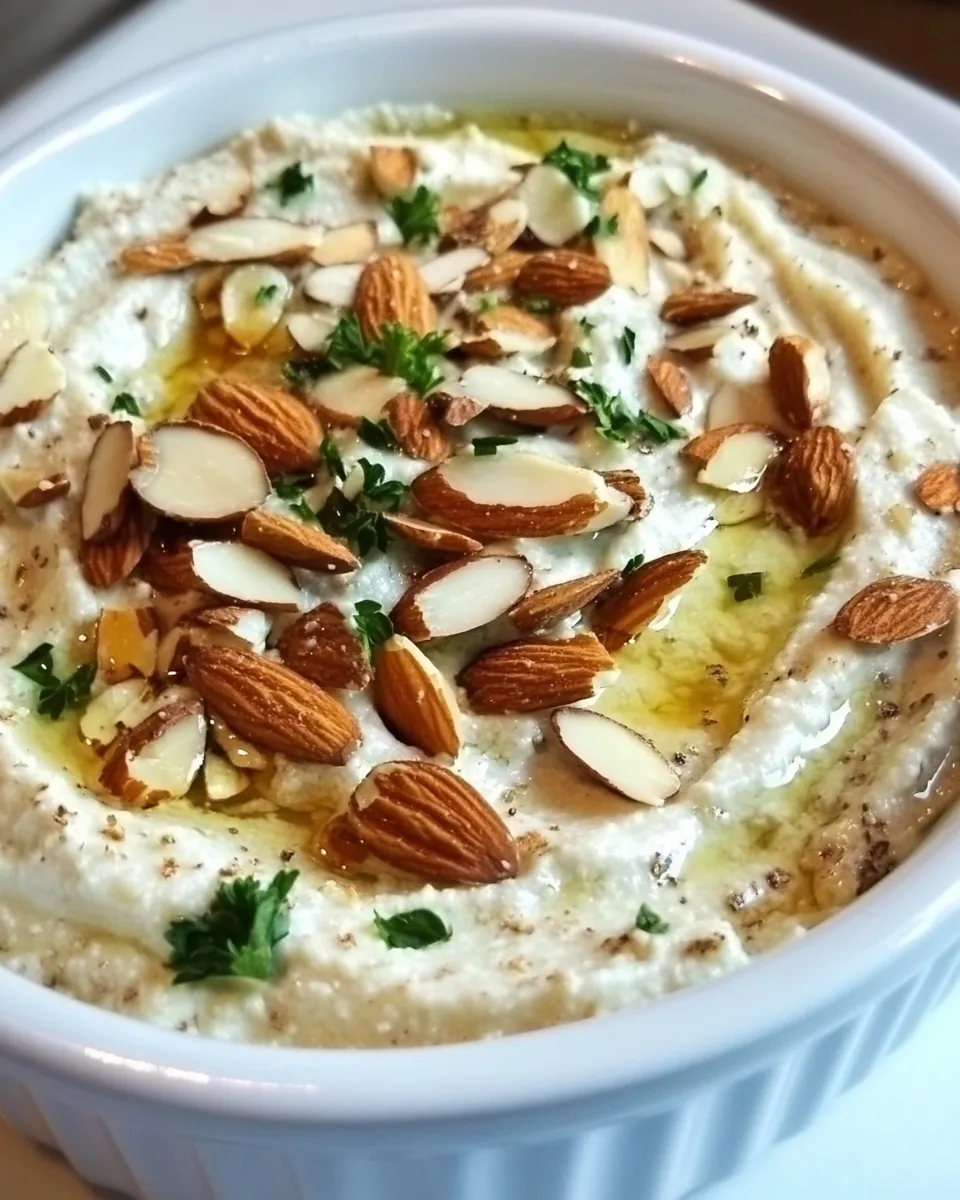 Homemade Toasted Almond Parmesan Dip. picture