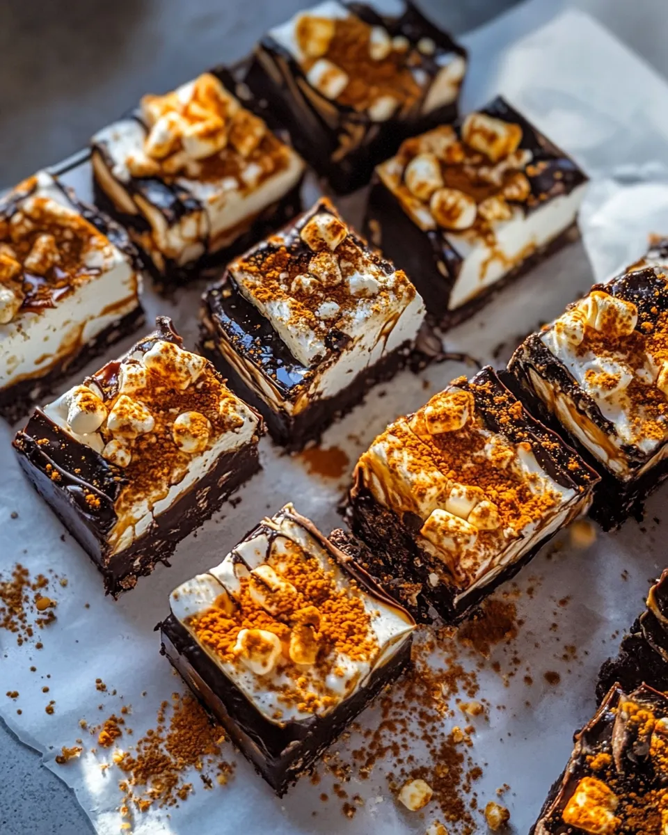 Amazing Toasted Marshmallow K-Bars. food shot