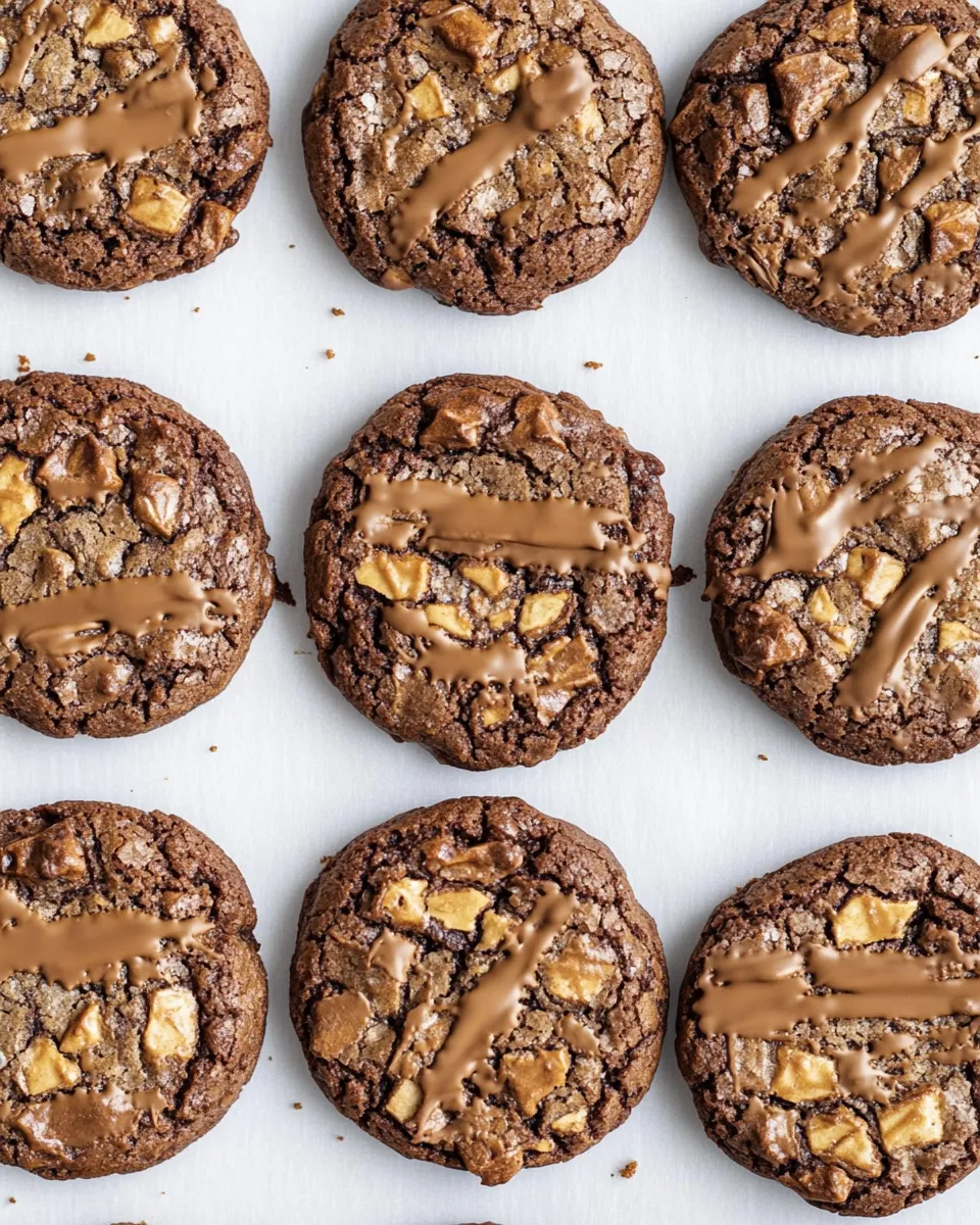 Easy Toffee Brownie Cookies recipe photo