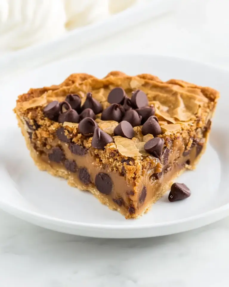 Homemade Toffee Chocolate Chip Cookie Pie photo