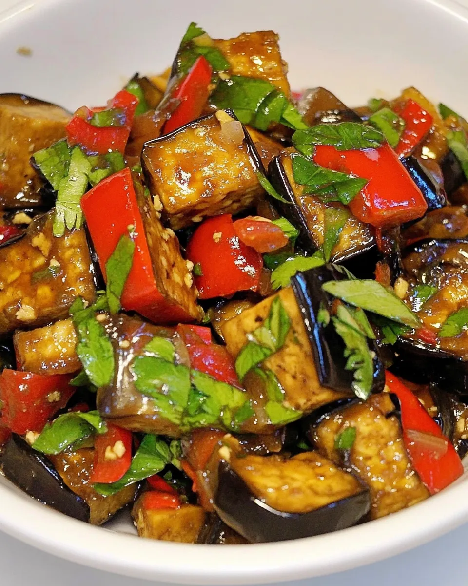 Easy Tofu and Eggplant Stir Fry photo