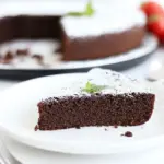 Homemade Torta Caprese Recipe (Chocolate Almond Flourless Cake) photo