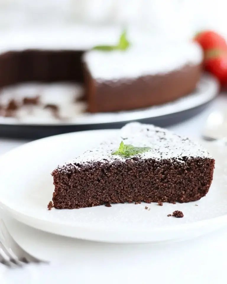 Homemade Torta Caprese Recipe (Chocolate Almond Flourless Cake) photo