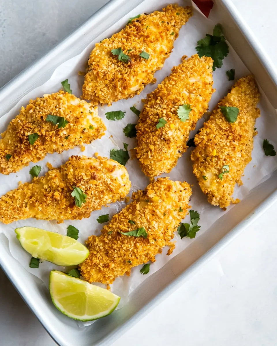 Delicious Tortilla Encrusted Chicken Tenders image