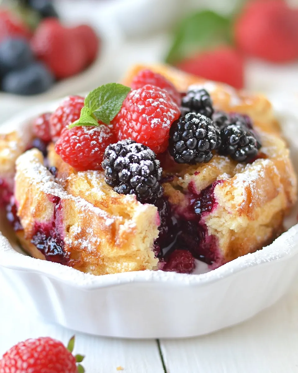 Homemade Triple Berry French Toast Casserole photo