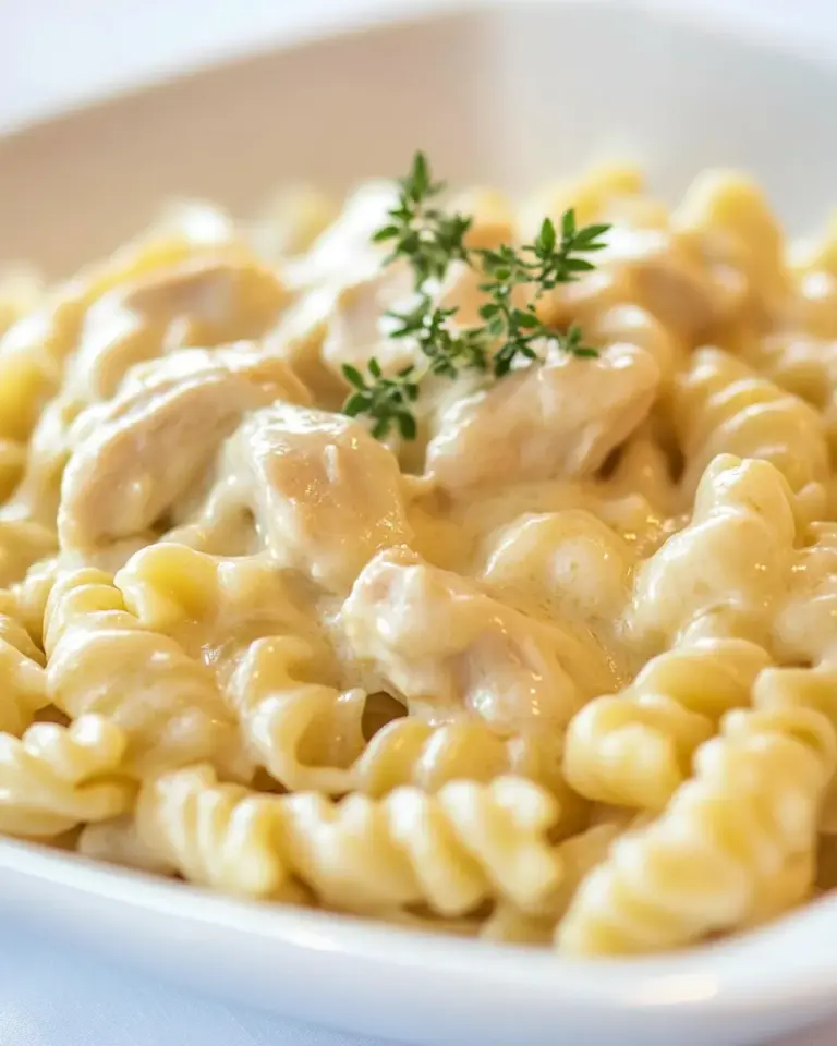 Homemade Triple Cheddar Chicken Pasta photo