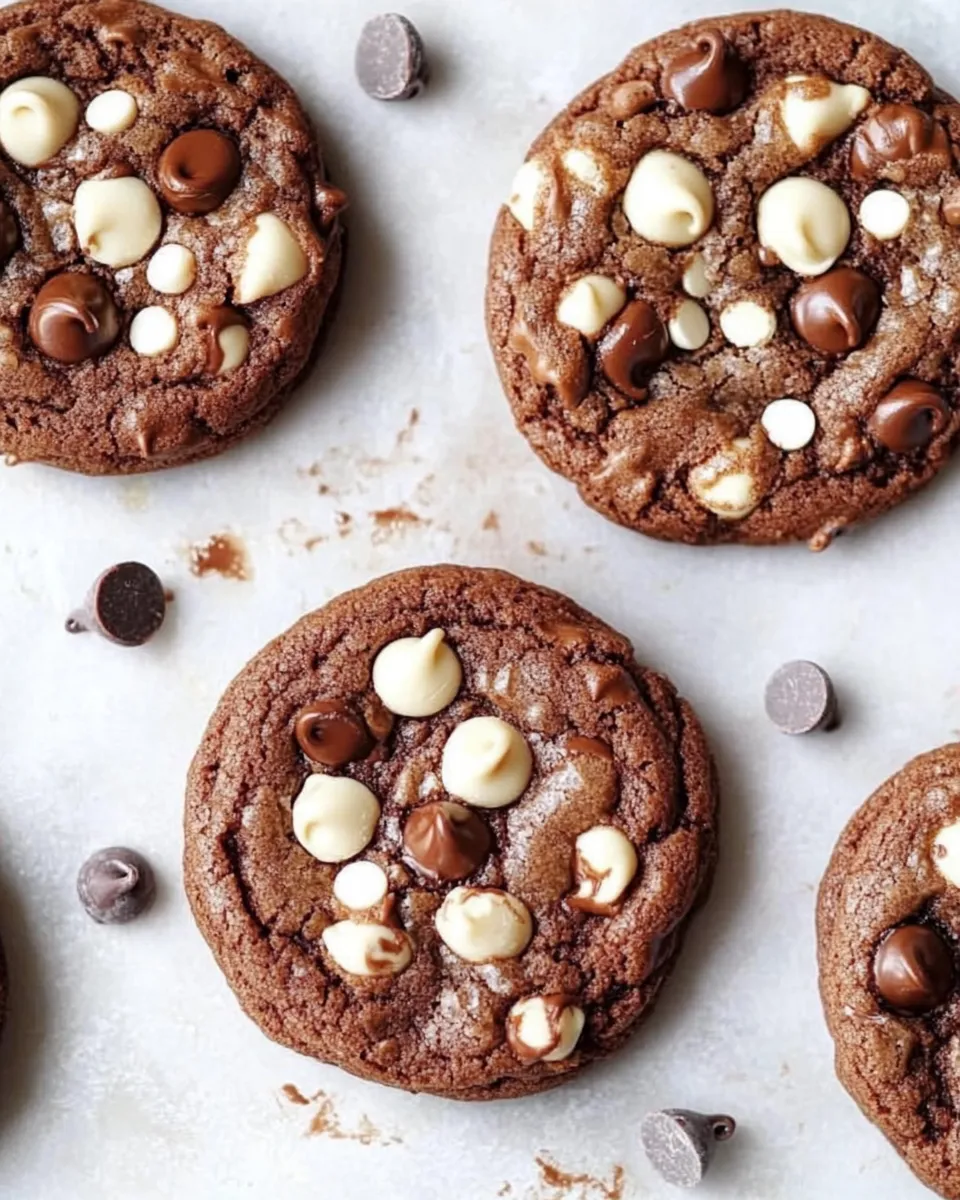 Delicious Triple Chip Chocolate Cookies shot