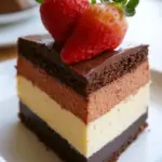 Homemade Triple Layer Cheesecake photo