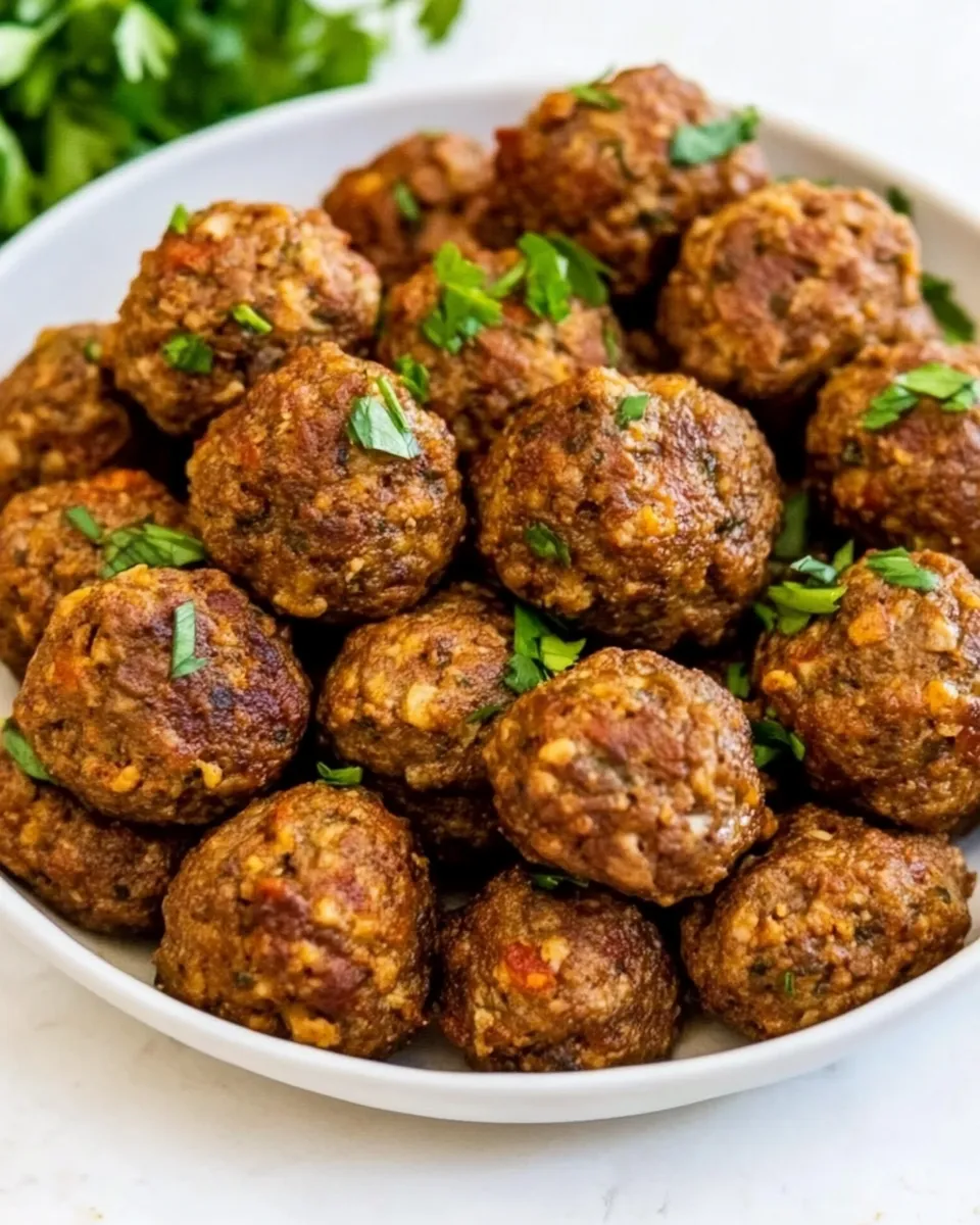 Delicious Turkey Chorizo Meatballs shot