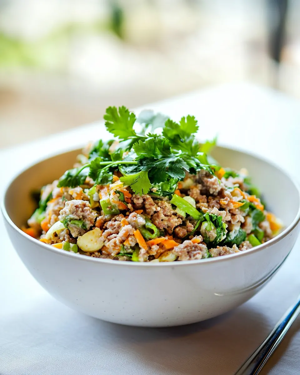 Quick Turkey Sausage Egg Roll Bowl recipe photo