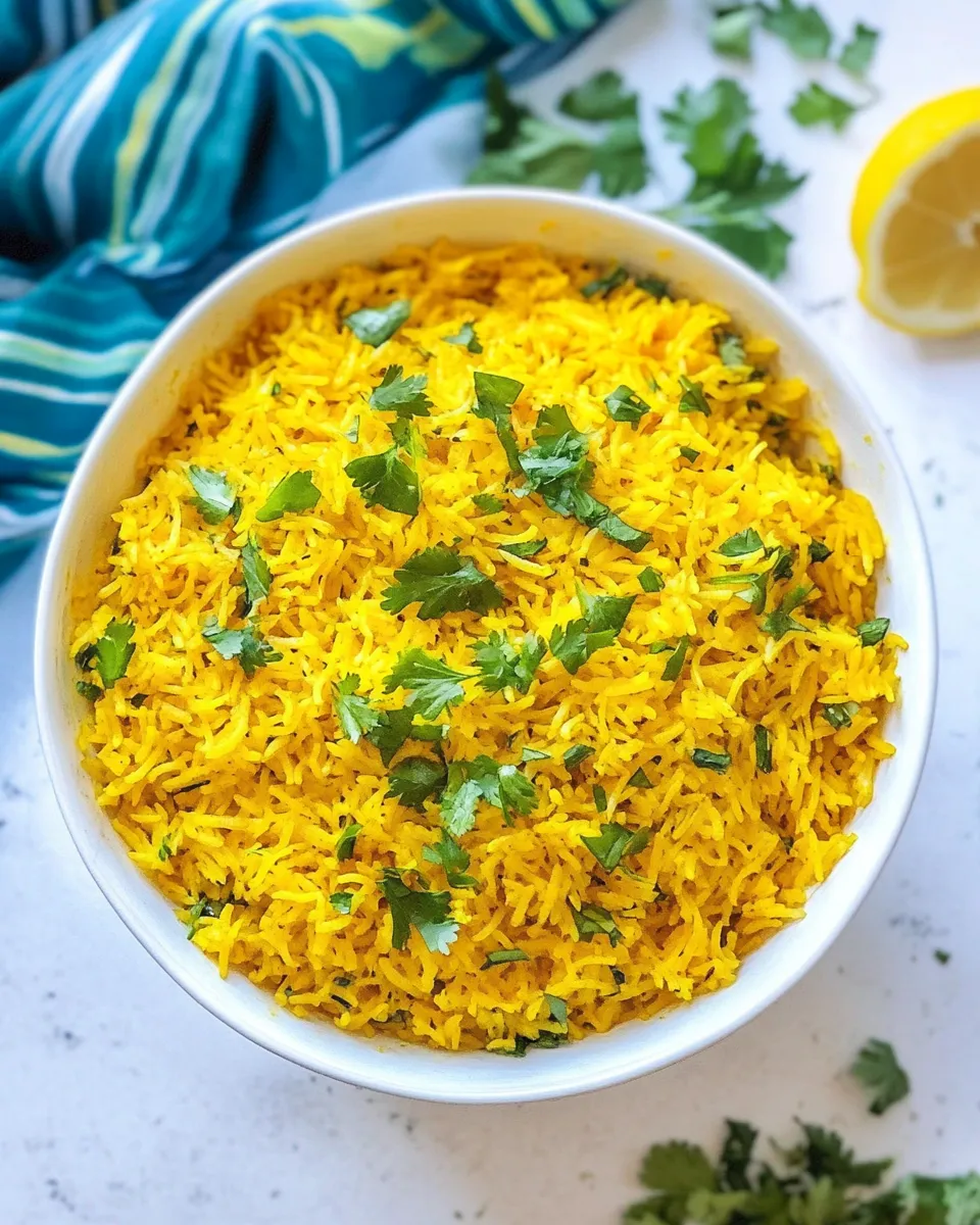 Homemade Turmeric Rice Recipe photo