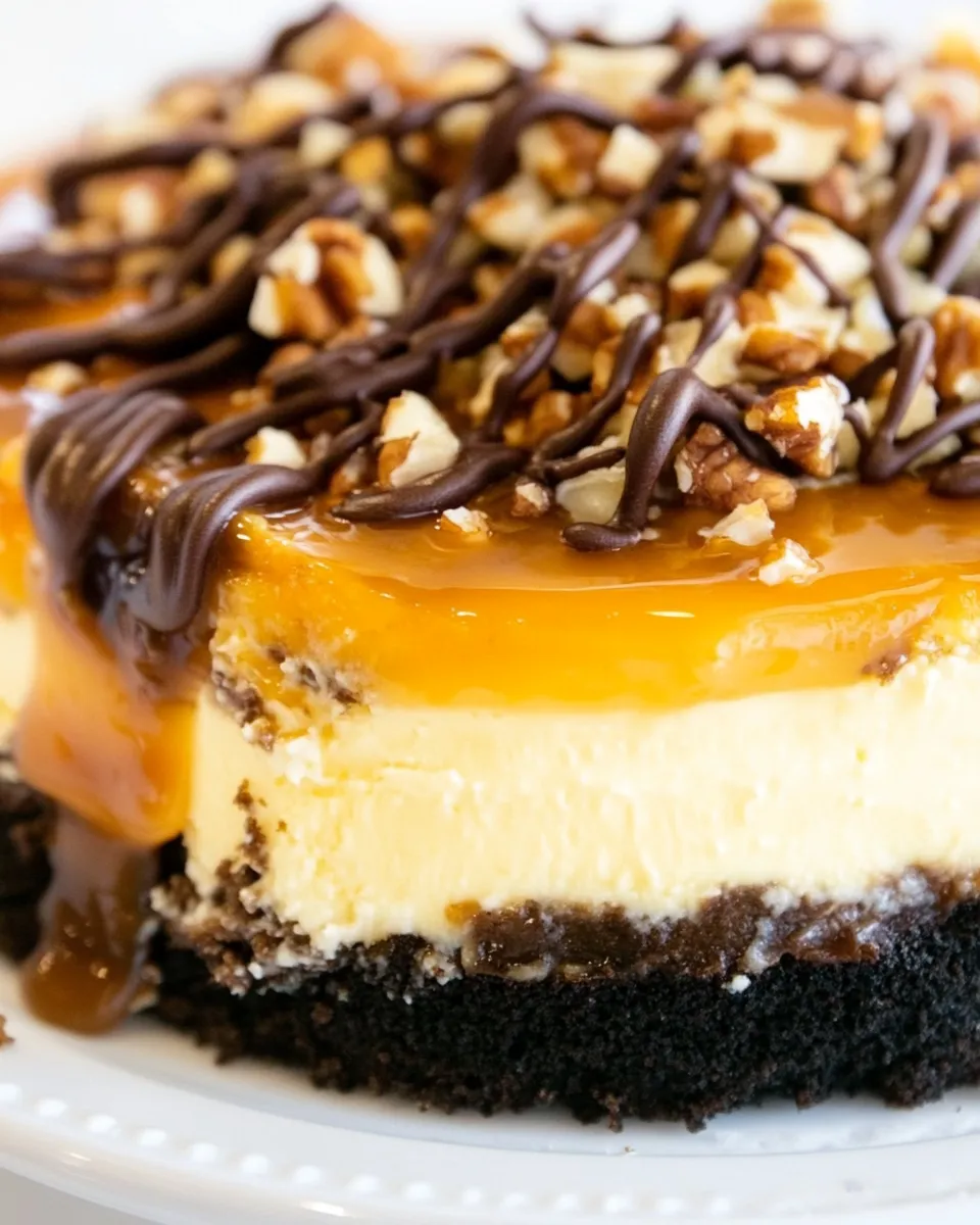 Delicious Turtle Cheesecake shot
