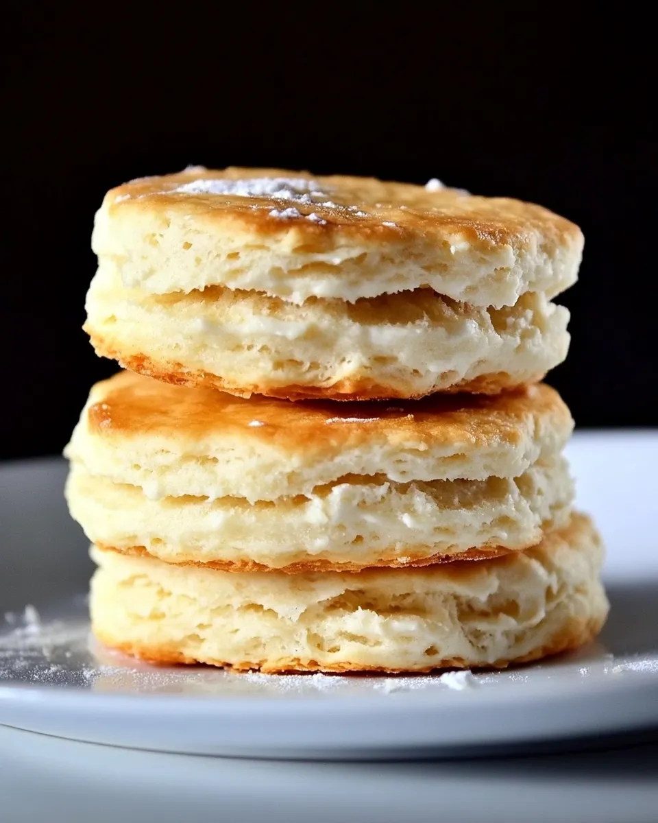 Homemade Two Ingredient Cream Biscuit Recipe dish photo
