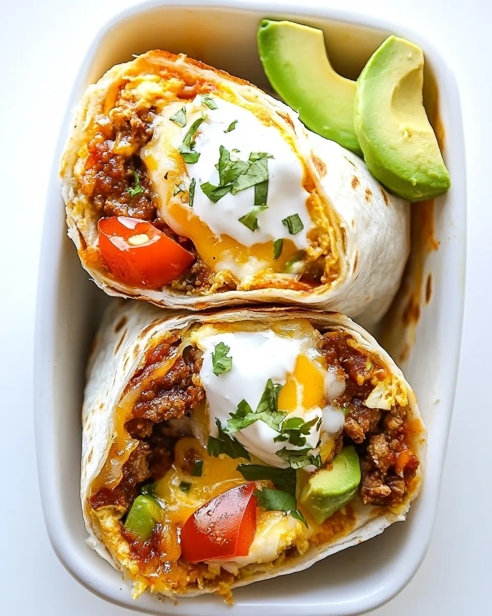Homemade Ultimate Breakfast Burrito photo