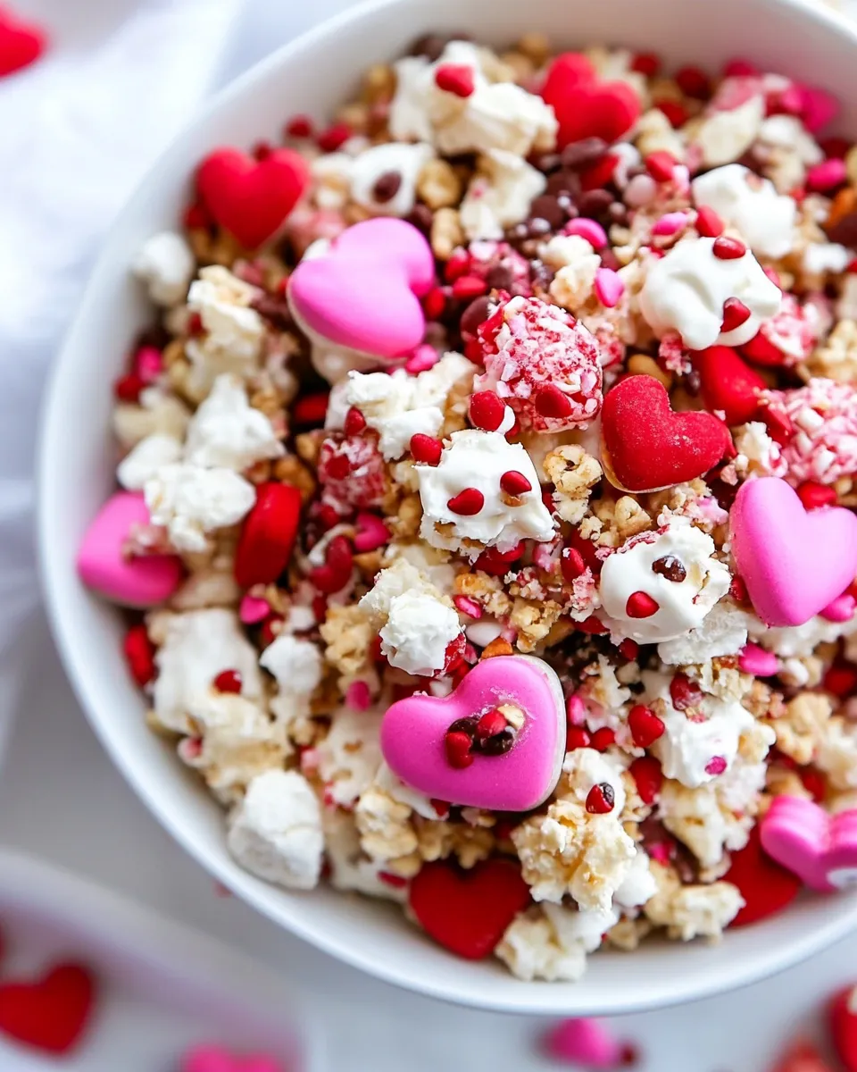 Homemade Valentine Snack Mix photo