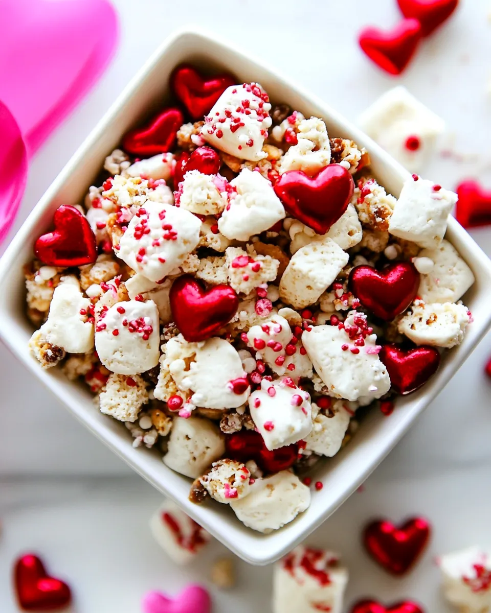 Easy Valentine Snack Mix recipe photo