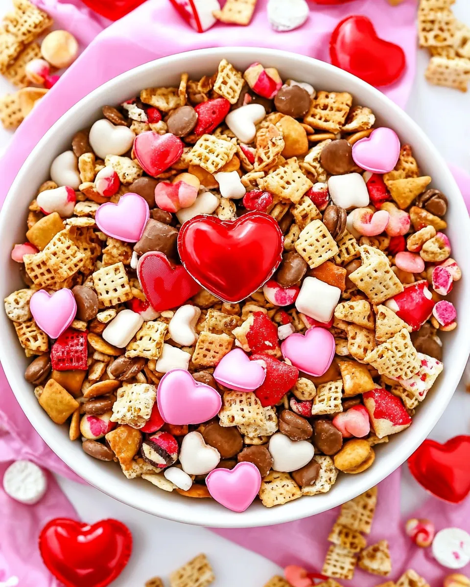 Easy Valentines Day Snack Mix recipe photo