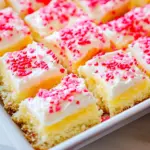 Easy Valentines Day Vanilla Pudding Sugar Cookie Bars photo