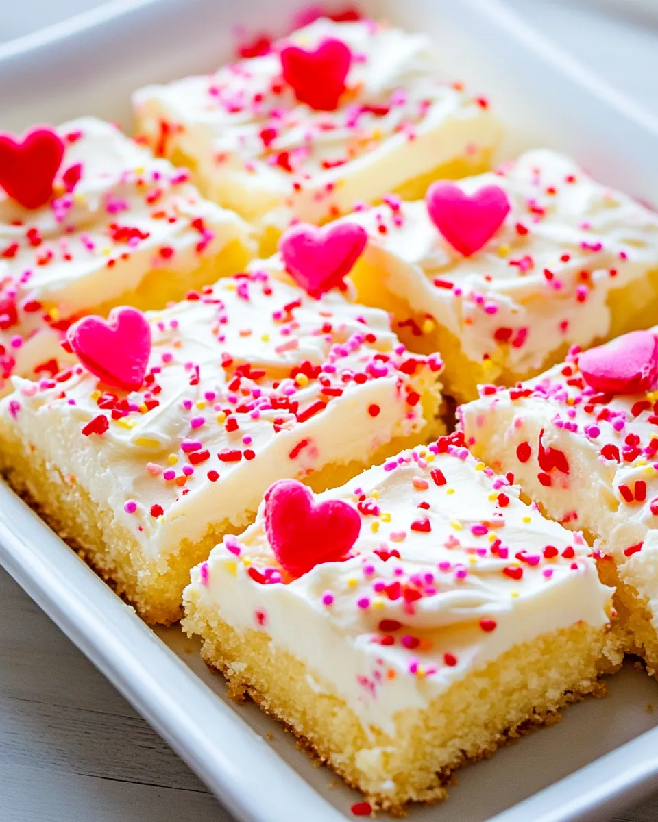 Delicious Valentines Day Vanilla Pudding Sugar Cookie Bars image