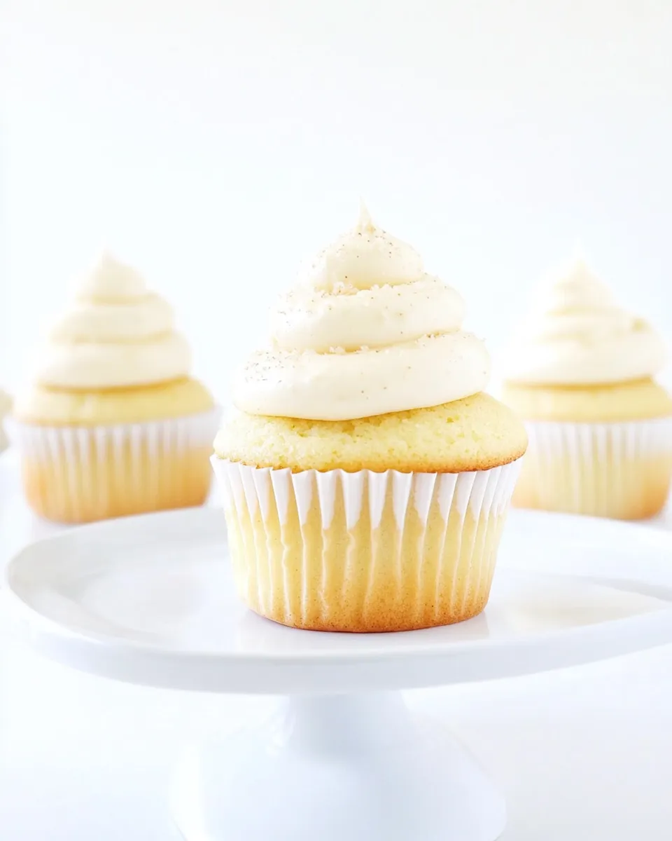 Homemade Vanilla Almond Cupcakes photo