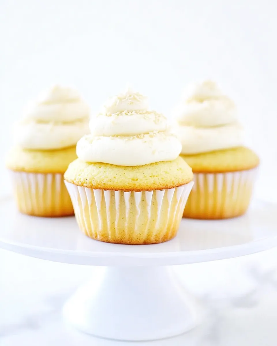 Classic Vanilla Almond Cupcakes image