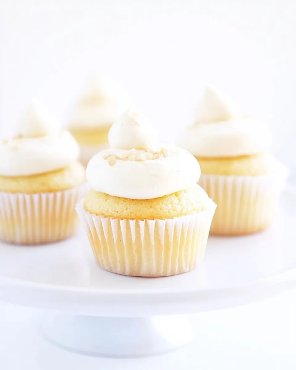 Easy Vanilla Almond Cupcakes recipe photo