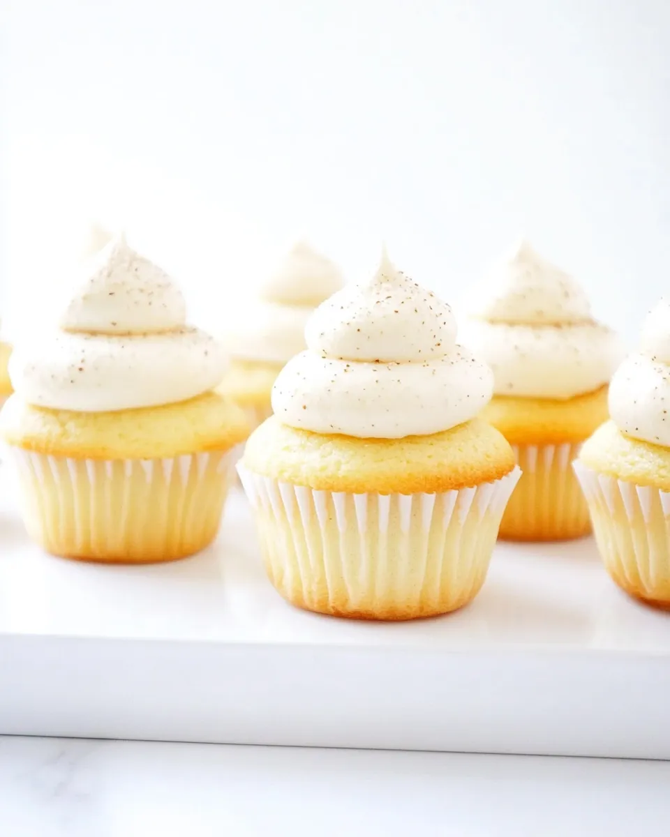 Delicious Vanilla Almond Cupcakes shot