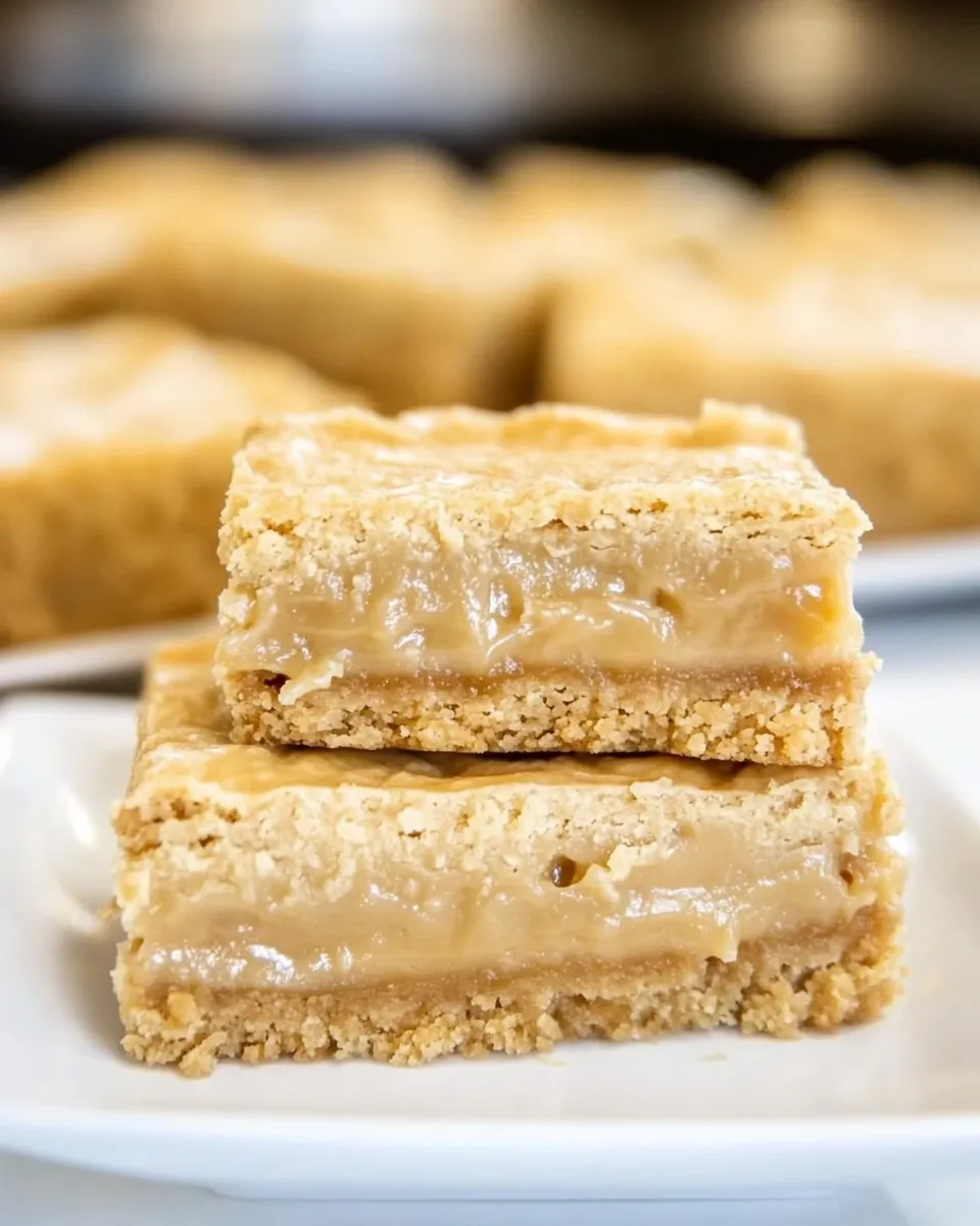 Homemade Vanilla Bean Caramel Blondies photo