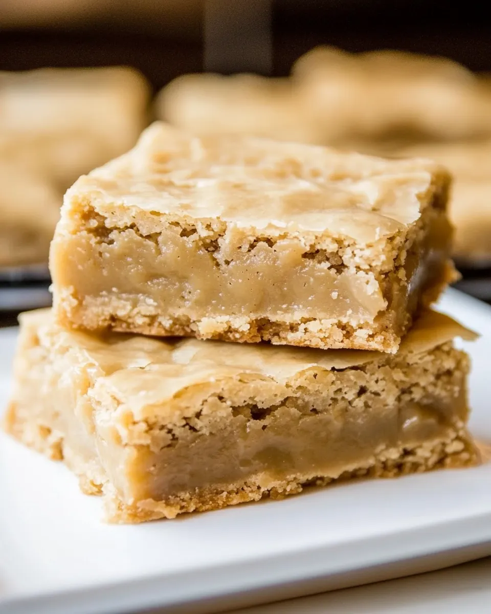Easy Vanilla Bean Caramel Blondies recipe photo