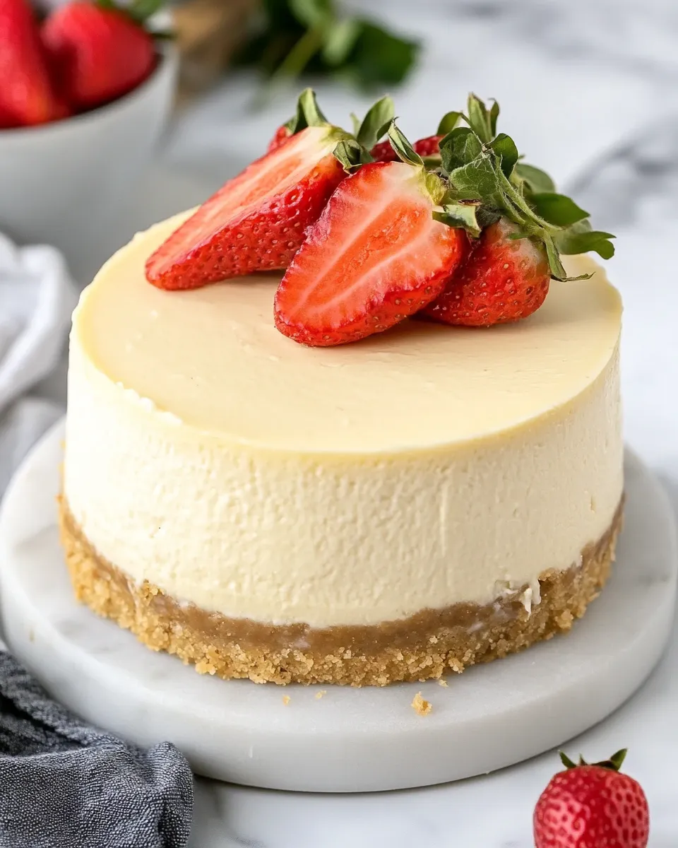 Delicious Vanilla Bean Instant Pot Cheesecake image