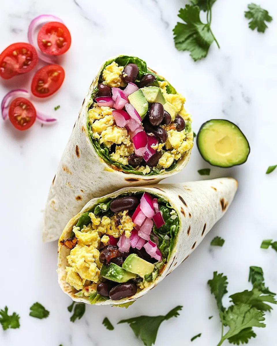 Homemade Vegan Breakfast Burrito photo