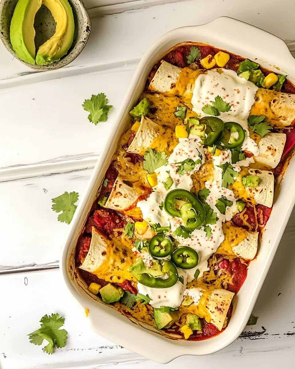 Homemade Vegan Breakfast Enchiladas photo