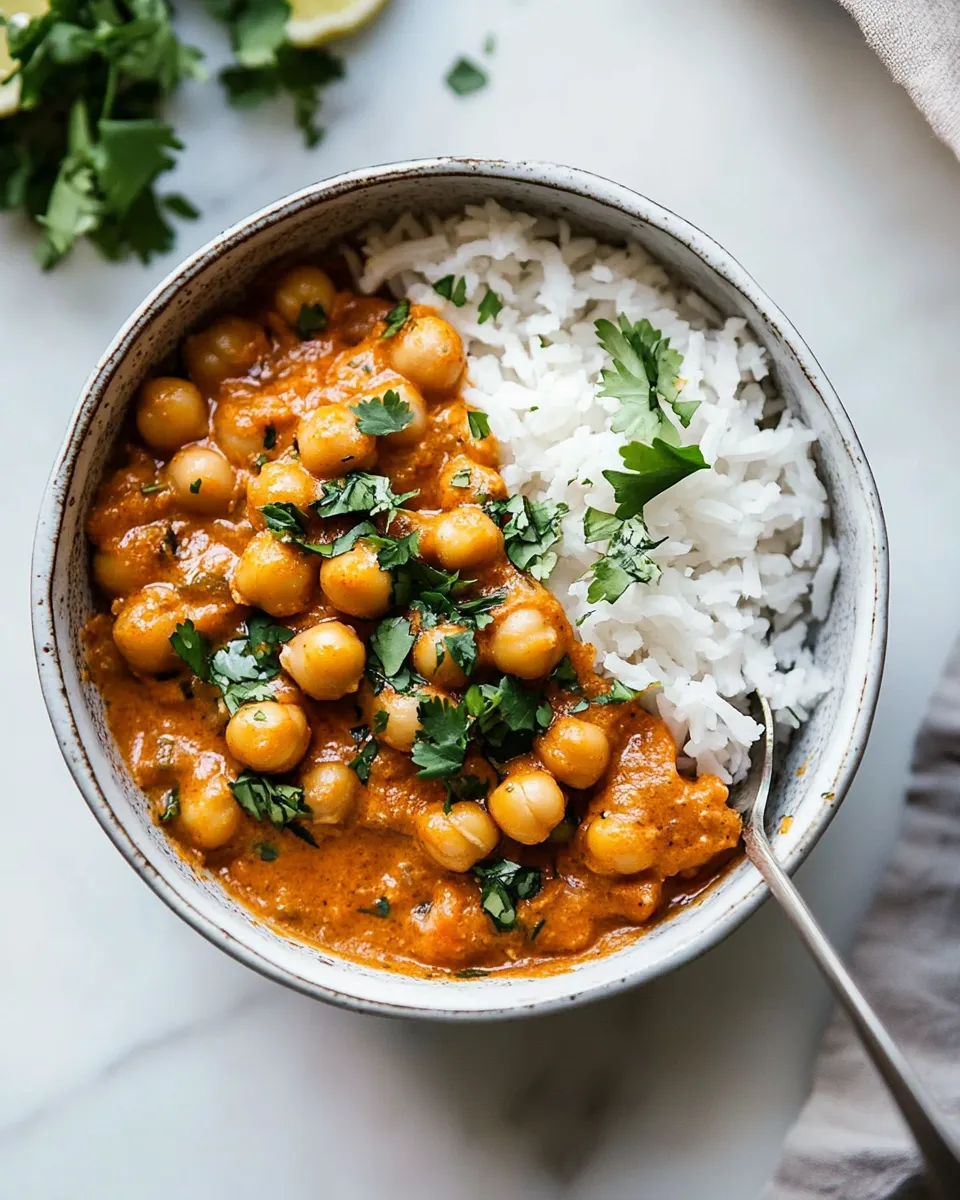 Easy Vegan Butter Chickpeas photo