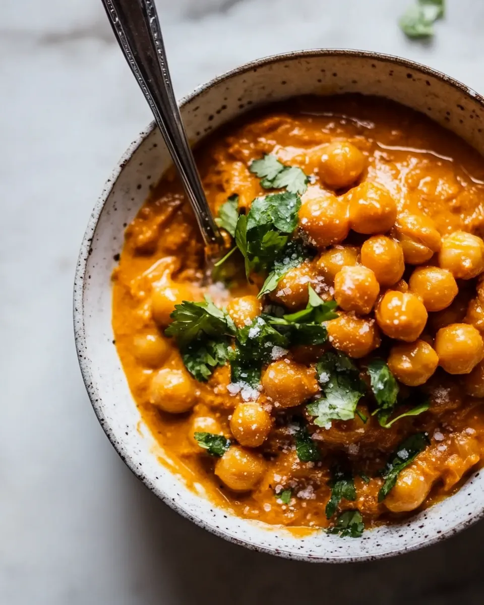 Quick Vegan Butter Chickpeas recipe photo