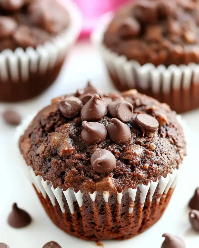 Easy Vegan Chocolate Banana Muffins photo
