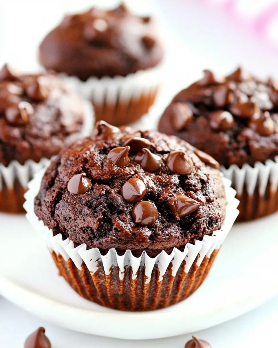 Delicious Vegan Chocolate Banana Muffins image