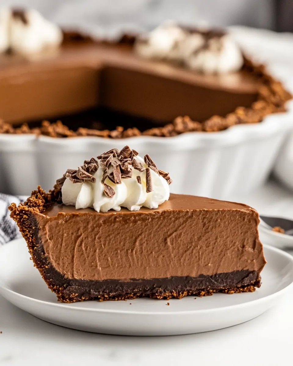 Homemade Vegan Chocolate Pie (No-Bake) photo