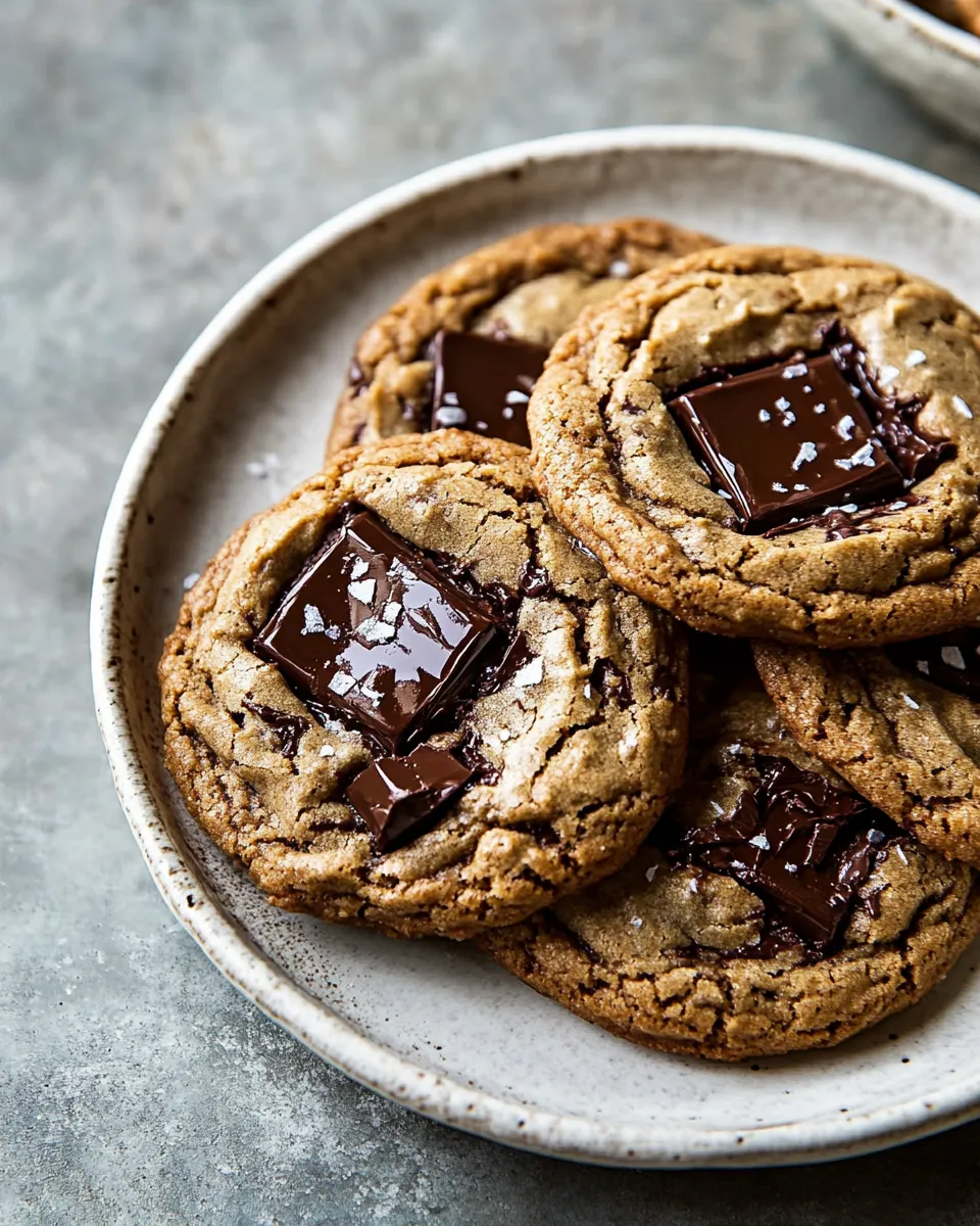 Fresh Vegan Double Chocolate Chunk Cookies. photo
