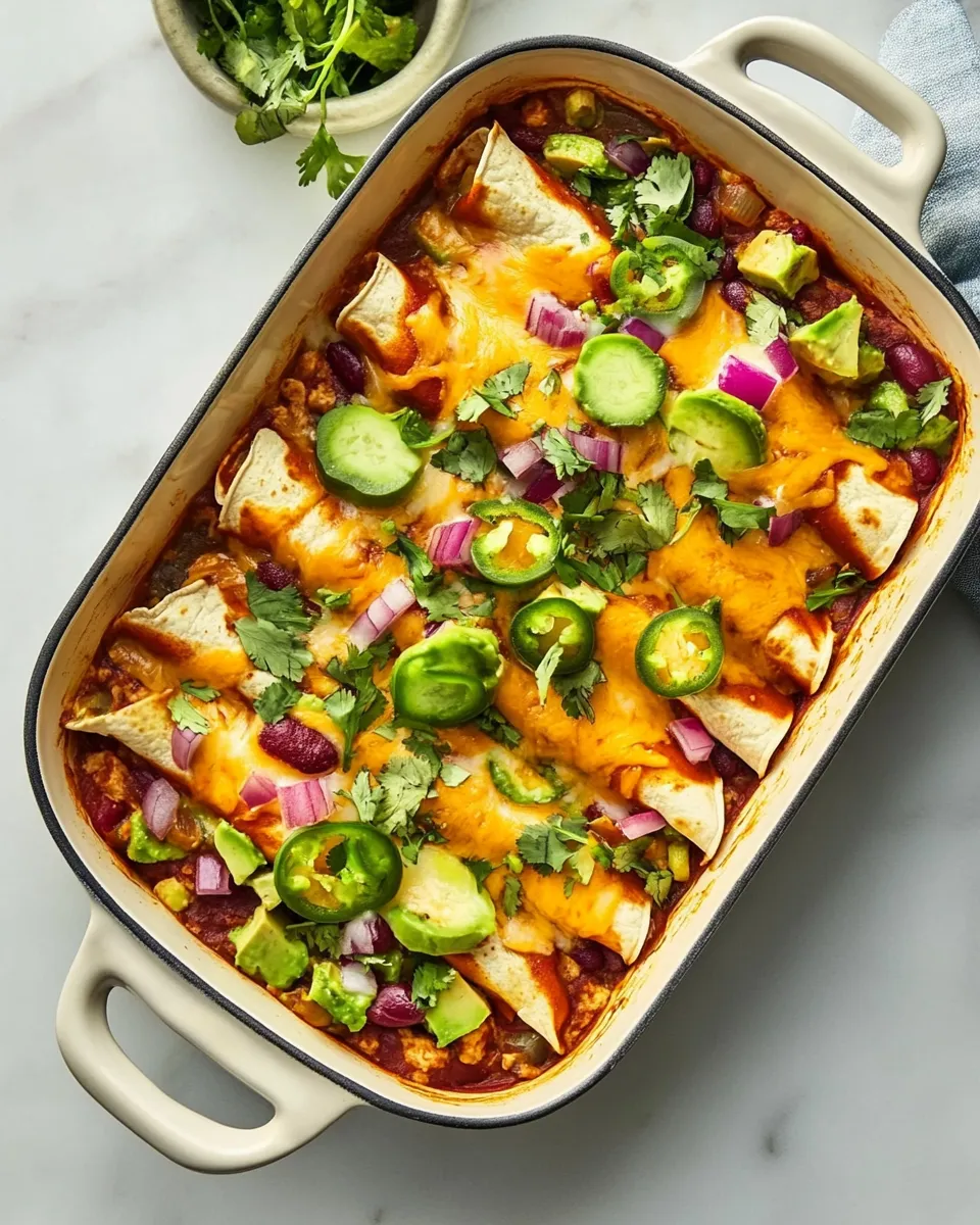 Delicious Vegan Enchiladas shot